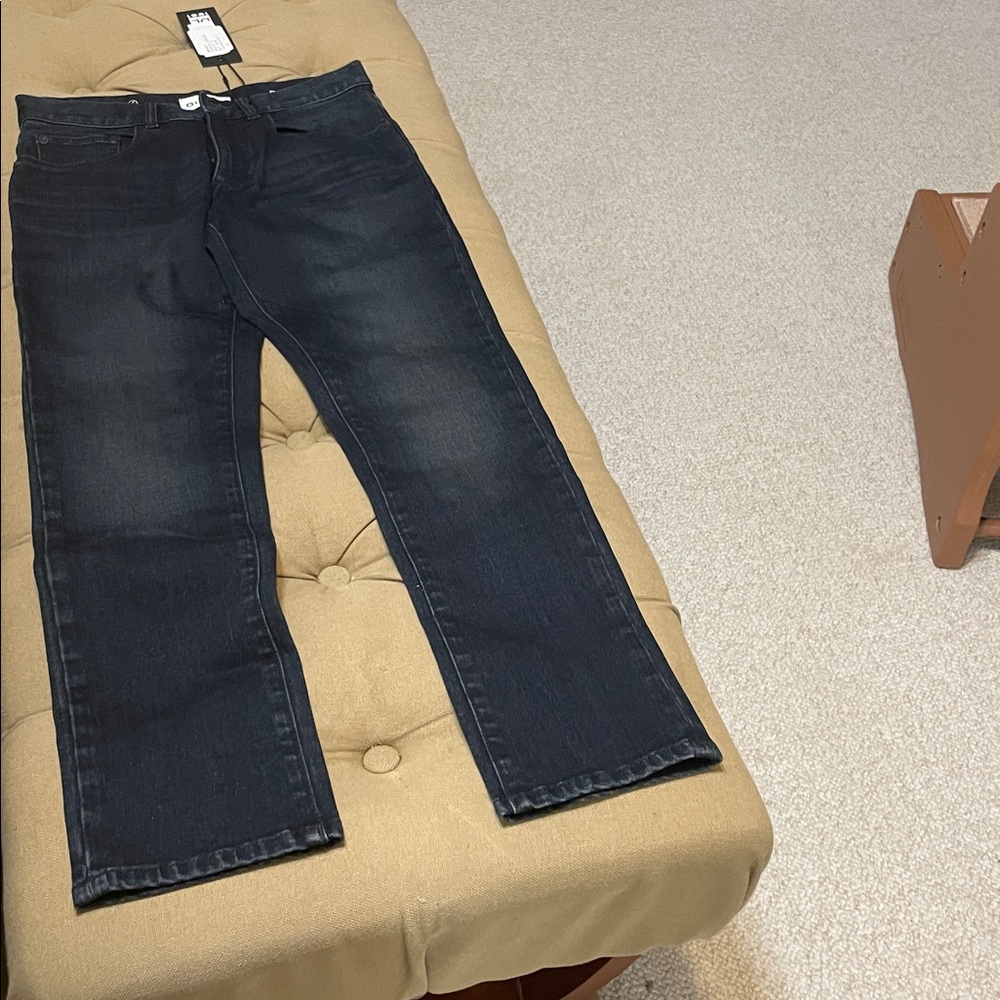 DL1961 Men's Blackish-Blue Straight Jeans
